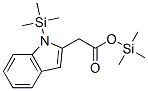 1-(三甲基甲硅烷基)-1H-吲哚-2-乙酸 三甲基甲硅烷基酯结构式_55125-13-8结构式