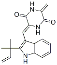 3-[(Z)-[2-(1,1-二甲基-2-丙烯基)-1H-吲哚-3-基]亚甲基]-6-亚甲基-2,5-哌嗪二酮结构式_55179-53-8结构式