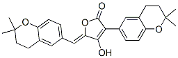 3-(3,4-二氢-2,2-二甲基-2H-1-苯并吡喃-6-基)-5-[(z)-(3,4-二氢-2,2-二甲基-2H-1-苯并吡喃-6-基)亚甲基]-4-羟基-2(5h)-呋喃酮结构式_55215-32-2结构式