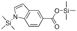 1-(三甲基甲硅烷基)-1H-吲哚-5-羧酸 三甲基甲硅烷基酯结构式_55255-79-3结构式