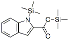 1-(三甲基甲硅烷基)-1H-吲哚-2-羧酸 三甲基甲硅烷基酯结构式_55255-80-6结构式