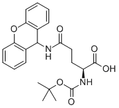 N-叔丁氧羰基-N’-(9-氧杂蒽基)-L-谷氨酰胺结构式_55260-24-7结构式