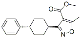 反式-(9ci)-5-甲基-3-(4-苯基环己基)-4-异噁唑羧酸甲酯结构式_55278-55-2结构式