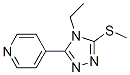 (9ci)-4-[4-乙基-5-(甲基硫代)-4H-1,2,4-噻唑-3-基]-吡啶结构式_552815-84-6结构式