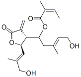 (Z)-2-甲基-2-丁烯酸 [(R,E)-5-羟基-3-甲基-1-[(2R,3R)-四氢-2-[(E)-3-羟基-2-甲基-1-丙烯基]-4-亚甲基-5-氧代呋喃-3-基]-3-戊烯基]酯结构式_55306-05-3结构式