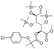 5-O-[2-(4-氯苯氧基)-2-甲基-1-氧代丙基]-2-o,3-o,4-o-三s(三甲基甲硅烷基)-d-葡萄糖醛酸甲酯结构式_55373-82-5结构式