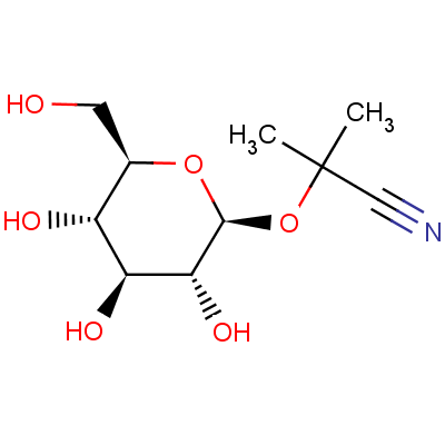 亚麻苷结构式_554-35-8结构式