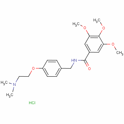 盐酸曲美苄胺结构式_554-92-7结构式