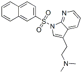 N,N-二甲基-1-(2-萘磺酰基)-1H-吡咯并[2,3-b]吡啶-3-乙胺结构式_554452-56-1结构式