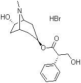 山莨菪碱氢溴酸结构式_55449-49-5结构式