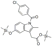 1-(4-氯苯甲酰基)-2-甲基-5-[(三甲基甲硅烷基)氧基]-1H-吲哚-3-乙酸 三甲基甲硅烷基酯结构式_55471-00-6结构式