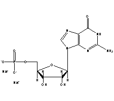 呈味核苷酸二钠结构式_5550-12-9结构式