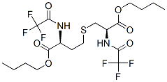 S-[(2r)-3-butoxy-3-oxo-2-[(trifluoroacetyl)amino]propyl ]-n-trifluoroacetyl-l-homocysteine butyl ester Structure,55518-00-8Structure