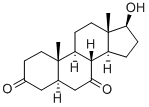 (5Alpha,17beta)-17-hydroxyandrostane-3,7-dione Structure,55541-91-8Structure