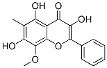 3,5,7-三羟基-8-甲氧基-6-甲基-2-苯基-4H-1-苯并吡喃-4-酮结构式_55601-60-0结构式