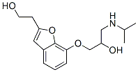 2-(羟基乙基)-7-(2-羟基-3-异丙基氨基丙氧基)苯并呋喃结构式_55636-92-5结构式