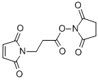 3-马来酰亚胺基丙酸羟基琥珀酰亚胺酯结构式_55750-62-4结构式