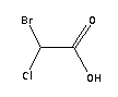 一溴一氯乙酸结构式_5589-96-8结构式