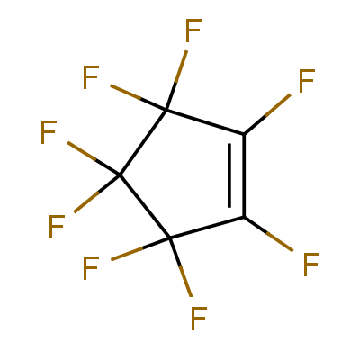 全氟环戊烯结构式_559-40-0结构式