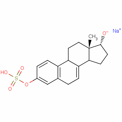 (17alpha)-雌甾-1,3,5(10),7-四烯-3,17-二醇 3-(硫酸酯)单钠盐结构式_56050-05-6结构式