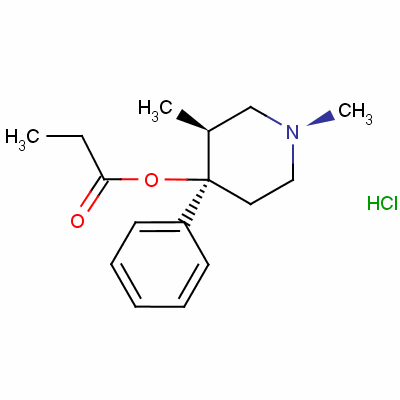 Alphaprodine hydrochloride cii (250 mg) Structure,561-78-4Structure