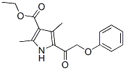 (9ci)-2,4-二甲基-5-(苯氧基乙酰基)-1H-吡咯-3-羧酸乙酯结构式_561281-03-6结构式