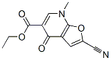 2-氰基-4,7-二氢-7-甲基-4-氧代-呋喃并[2,3-b]吡啶-5-羧酸乙酯结构式_562100-65-6结构式