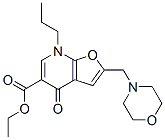 4,7-二氢-2-(4-吗啉甲基)-4-氧代-7-丙基-呋喃并[2,3-b]吡啶-5-羧酸乙酯结构式_562100-93-0结构式