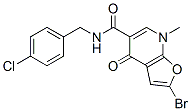 2-溴-n-[(4-氯苯基)甲基]-4,7-二氢-7-甲基-4-氧代-呋喃并[2,3-b]吡啶-5-羧酰胺结构式_562101-75-1结构式