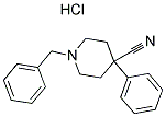 1-苄基-4-氰基-4-苯基哌啶盐酸盐结构式_56243-25-5结构式