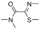 (1Z)-2-(二甲基氨基)-N-甲基-2-氧代乙烷硫代亚氨酸甲酯结构式_562814-63-5结构式