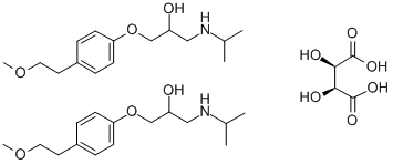 酒石酸美托洛尔结构式_56392-17-7结构式