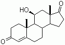11b-羟基-雄甾-4-烯-3,17-二酮结构式_564-33-0结构式