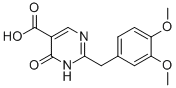 2-[(3,4-二甲氧基苯基)甲基]-1,4-二氢-4-氧代-5-嘧啶羧酸结构式_56406-38-3结构式