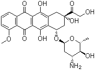 表阿霉素结构式_56420-45-2结构式