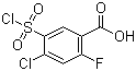 4-氯-5-氯磺酰基-2-氟苯甲酸结构式_56447-54-2结构式