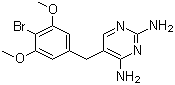溴莫普林结构式_56518-41-3结构式