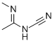 N-氰基-N-甲基-乙亚胺基胺结构式_56563-12-3结构式