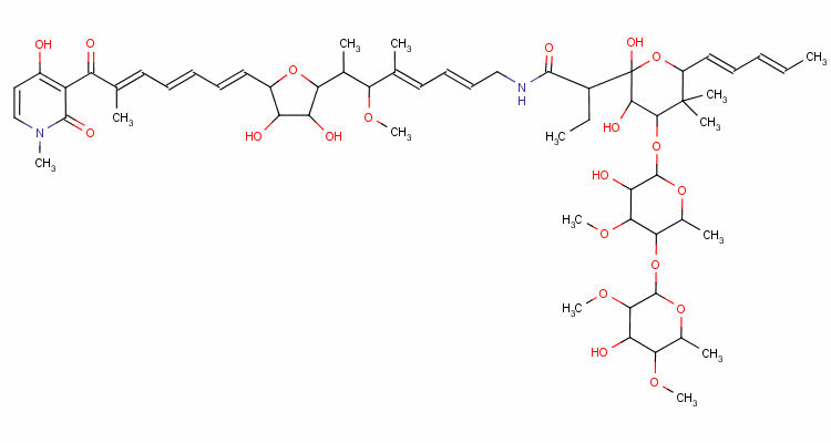依罗霉素结构式_56592-32-6结构式