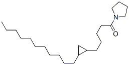 1-[5-(2-十一基环丙基)戊酰基]吡咯烷结构式_56600-03-4结构式