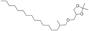 2,2-Dimethyl-4-[[(2-methylhexadecyl)oxy]methyl ]-1,3-dioxolane Structure,56600-20-5Structure