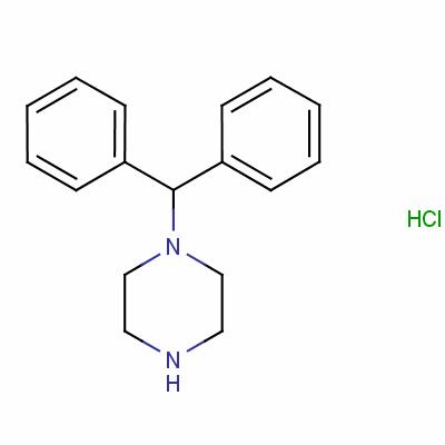 1-Benzhydrylpiperazinium chloride Structure,56609-03-1Structure