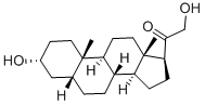 21-羟基孕烷醇酮结构式_567-03-3结构式