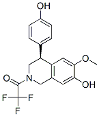 (4S)-1,2,3,4-四氢-4-(4-羟基苯基)-6-甲氧基-2-(三氟乙酰基)-7-异羟基喹啉结构式_56771-97-2结构式