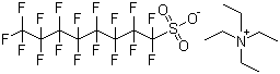 Heptadecafluorooctanesulfonic acid tetraethylammonium salt Structure,56773-42-3Structure