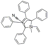 7-乙烯基-7-甲基-1,4,5,6-四苯基-7-硅双环[2.2.1]-5-庚烯-2-甲腈结构式_56805-08-4结构式