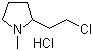 N-(2-氯乙基)-吡咯烷盐酸盐结构式_56824-22-7结构式