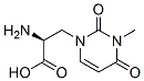 (alphas)-(9ci)-alpha-氨基-3,4-二氢-3-甲基-2,4-二氧代-1(2H)-嘧啶丙酸结构式_569371-09-1结构式