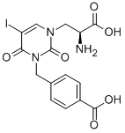 (aS)-alpha-氨基-3-[(4-羧基苯基)甲基]-3,4-二氢-5-碘-2,4-二氧代-1(2H)-嘧啶丙酸结构式_569371-10-4结构式