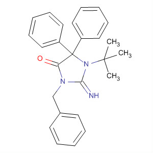 1-(1,1-二甲基乙基)-2-亚氨基-5,5-二苯基-3-(苯基甲基)-4-咪唑啉酮结构式_56954-67-7结构式